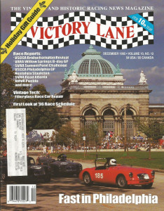 VICTORY LANE 1995 DEC - THE VINTAGE & HISTORIC RACING NEWS MAGAZINE